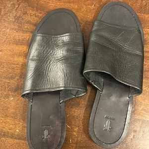 Beautiful black flat espadrilles. Size 9.